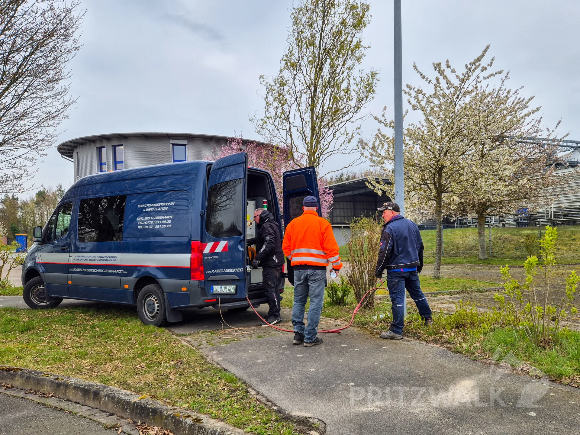 Mit Technik vollgepackt: der Messwagen. Foto: Stadt Pritzwalk