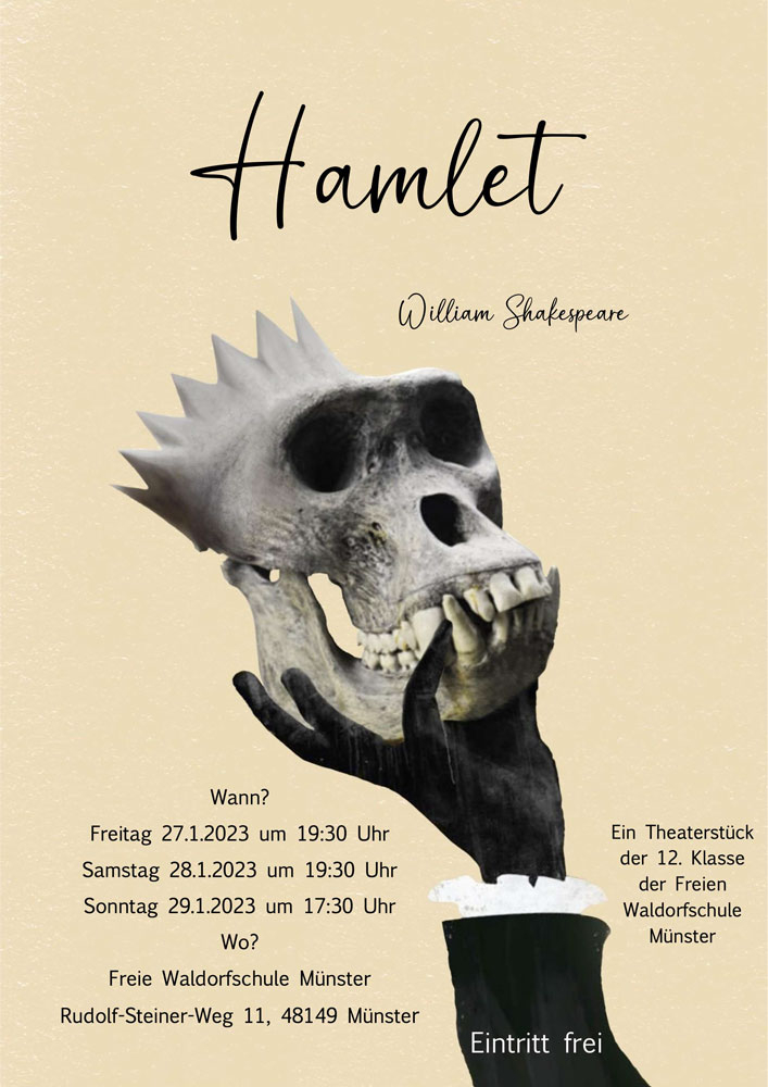 Die 12. Klasse führt "Hamlet" auf