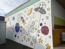 Unsere Wand ist fertig