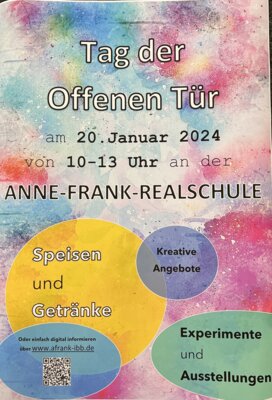 20. Januar 2024: Tag der offenen Tür an der Anne-Frank-Realschule (Bild vergrößern)