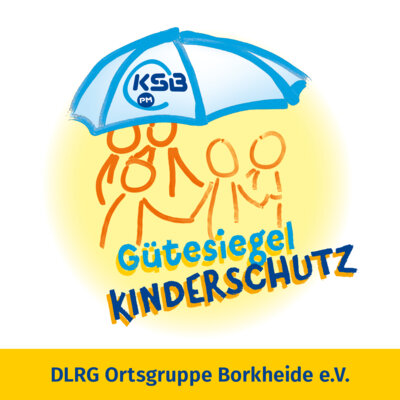 Foto zur Meldung: Gütesiegel Kinderschutz an DLRG Ortsgruppe Borkheide überreicht