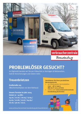 Digimobil in Treuenbrietzen: Erste Hilfe bei Verbraucherfragen