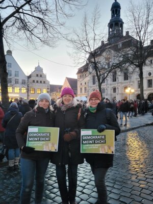 Demo für Demokratie in Lüneburg (Bild vergrößern)