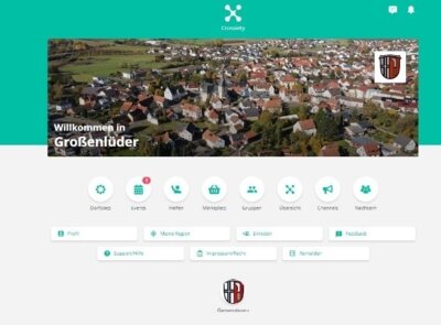 Der digitale Dorfplatz für Großenlüder, die Crossiety-Bürger-App
