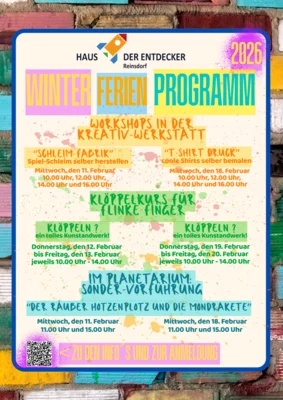 Ferienplan im Entdeckerhaus (Bild vergr&ouml;&szlig;ern)