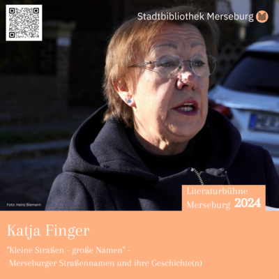 Literaturbühne Merseburg 2024: Vortrag Katja Finger (Bild vergrößern)
