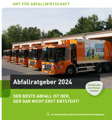 Deckblatt Abfallratgeber 2024 (Bild vergrößern)