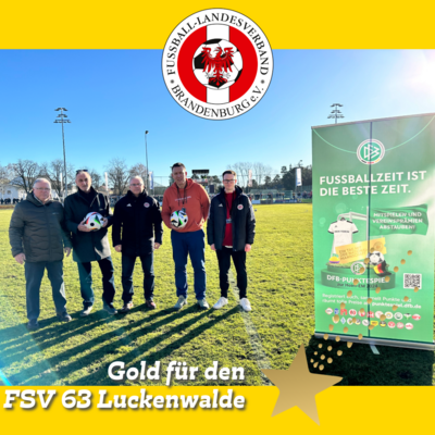 Meldung: Das könnt ihr auch! FSV Luckenwalde räumt beim DFB-Punktespiel ab