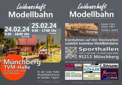 Foto zur Meldung: Veranstaltung-Leidenschaft Modellbahn -Münchberg