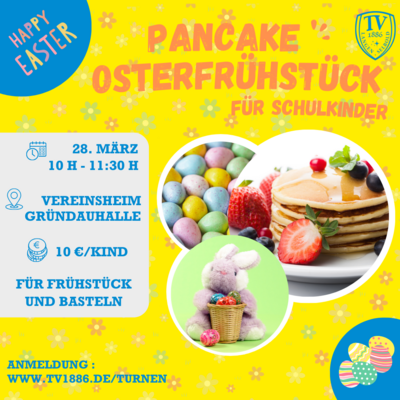Pancake Osterfrühstück für Schulkinder (Bild vergrößern)