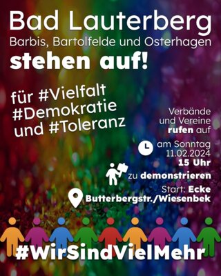 #WirSindVielMehr - Der MTVL unterstützt die Aktion für #Vielfalt #Demokratie und #Toleranz am 11.02.2024 (Bild vergrößern)