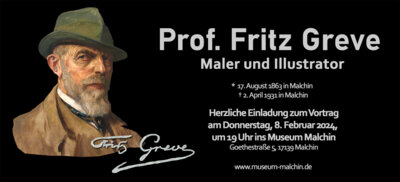 „Der mecklenburgische Maler Professor Fritz Greve“ - Vortrag am 8. Februar 2024