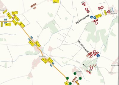 Foto zur Meldung: Verkehrsinformation: Vollsperrung der Kreisstraße 7038 zwischen den Abzweigen Wüsten-Buchholz und Klockow