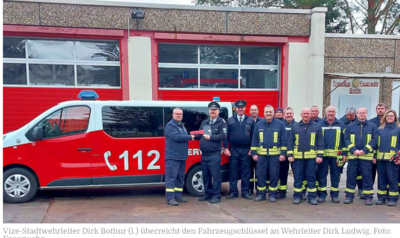 Meldung: Brettiner Feuerwehr mit neuem Mannschaftswagen