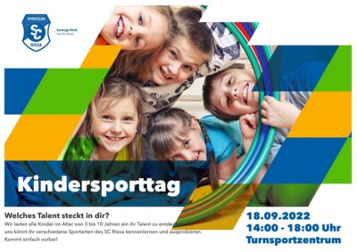 30 Jahre SC Riesa - Kindersporttag (Bild vergr&ouml;&szlig;ern)