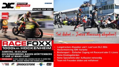 RACEFOXX 1000km Hockenheim – der DMV übernimmt! (Bild vergrößern)