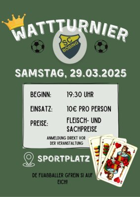 Watt-Turnier der Abteilung Fußball am 29.03.25