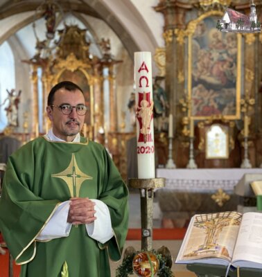Diakon Martin Peintinger in der Miltacher Pfarrkirche