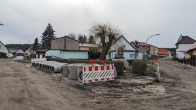 Bauarbeiten an der Hauptstraße Rädel haben begonnen (Bild vergrößern)
