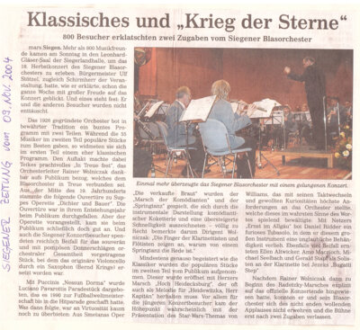 Meldung: Klassisches und "Krieg der Sterne"