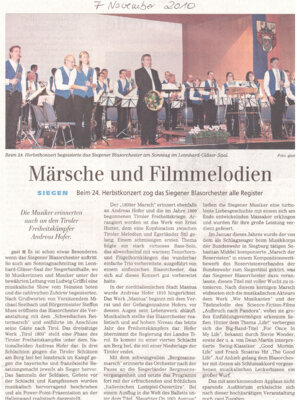 Meldung: Märsche und Filmmelodien