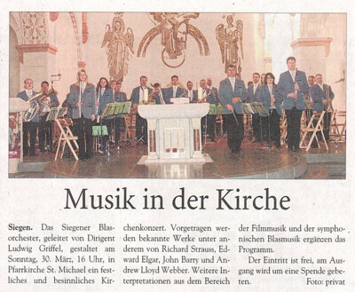 Meldung: Musik in der Kirche