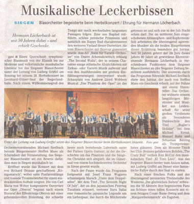 Meldung: Musikalischer Leckerbissen