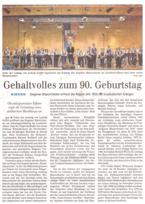 Meldung: Gehaltvolles zum 90. Geburstag