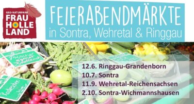 Lecker, lebendig und regional - Feierabendmärkte im Ringgau, Sontra und Wehretal (Bild vergrößern)