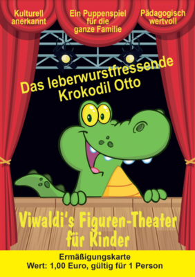 Krokodil Otto frisst Leberwurst