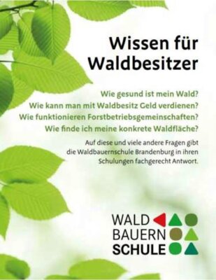 Meldung: Waldbauernschule - Frühjahrsschulung beginnt am 01. März 2024