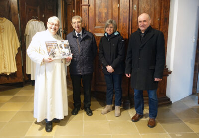 Foto zur Meldung: Prackenbacher bei Verabschiedung von Abt emeritus Hermann Josef Kugler