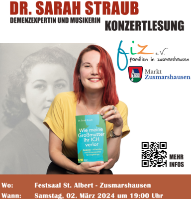 Konzertlesung mit Dr. Sarah Straub am 02.03.2024