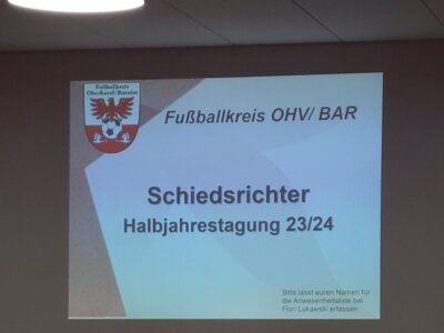 Schiedsrichter-Halbjahrestagung in Werneuchen (Bild vergrößern)