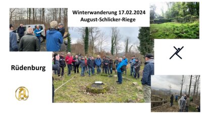 Meldung: Winterwanderung der August-Schlicker-Riege führt zur Rüdenburg