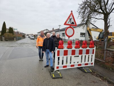 Foto zur Meldung: Wiederaufnahme Bauarbeiten Mozartstraße