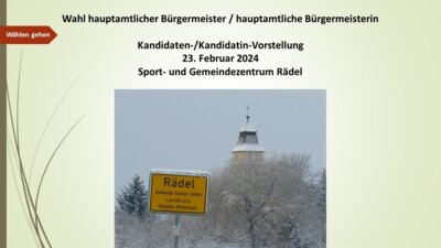 Bürgermeisterwahl Kloster Lehnin - Über 100 Interessierte fragen nach (Bild vergrößern)