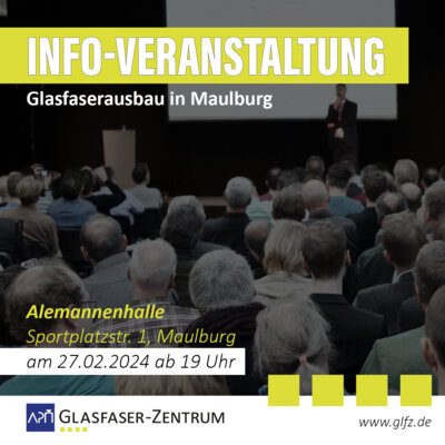 Meldung: Infoveranstaltung zum Glasfaserausbau in Maulburg am 27.02.24