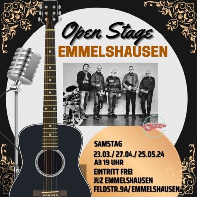 Open Stage Emmelshausen am 230.03, 27.04, 25.05.