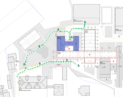 Neuer Zugang zum Lehniner Grundschulgebäude (Bild vergrößern)