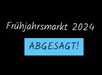 Frühjahrsmarkt 2024-ABGESAGT!
