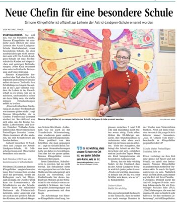 Neue Schulleitung (Bild vergrößern)