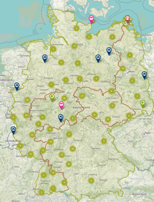 SDW Projektkarte (Bild vergrößern)