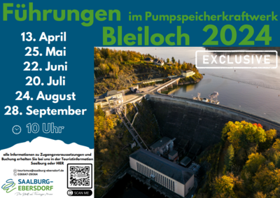 6 exklusive Führungen im Pumpspeicherkraftwerk Bleiloch geplant (Bild vergrößern)