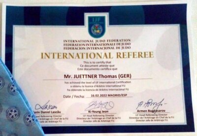 Thomas ist internationaler Referee
