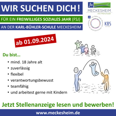 Freiwilliges Soziales Jahr an der Karl-Bühler-Schule Meckesheim