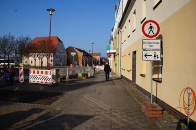 Meldung: Sperrung des Fußweges an der Breitscheidstraße