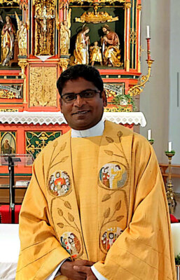 Foto zur Meldung: Pater Joseph Santhappan (MSFS) übernimmt ab 01. September die Seelsorge in unserer Pfarrei