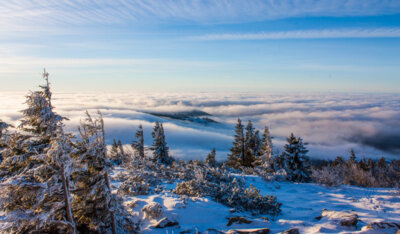 Ausblick vom Gipfel des Großen Arber- Foto Sabine Wallner