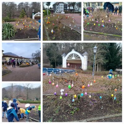 Meldung: Osteraktion 2024 - Unsere Kids haben den Kurpark für Ostern geschmückt